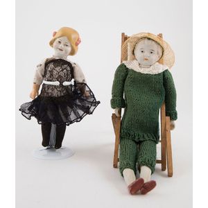 William Goebel character girl doll moulded socket heart with…