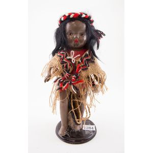 Pedigree, England all composition Maori doll painted features…