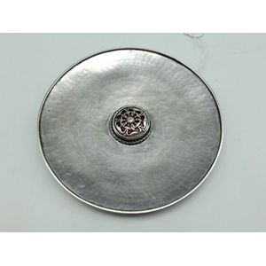Omar Ramsden sterling silver designer dish, hand beaten silver…