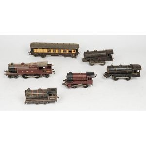 Vintage Hornby Train Set with 5 Locomotives and Carriage - Railway ...