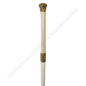 Antique Conductors Baton with Inlaid Mother hot of Pearl.