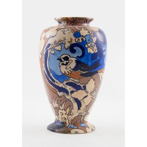Bursley Ware Art Deco ovoid vase Amstel design by Frederick…