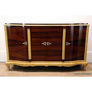 Sycamore Veneer Sideboard with Diamond Decor Sycamore Veneer Sideboard with Diamond Decor