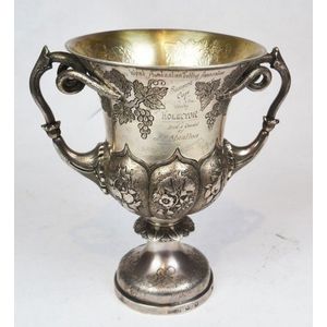 Sterling silver Australian Trotting Cup by H. Steiner Southern…