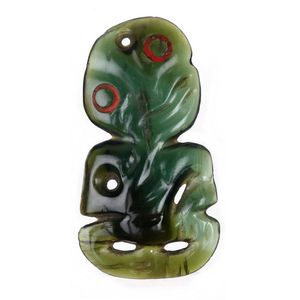 Pre-European and later Maori tiki made from greenstone / pounamu ...