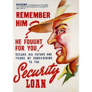 'Remember Him? He Fought For You!' colour lithograph poster,…