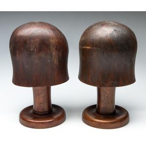 French 19th Century Wood Hat Block Stand 