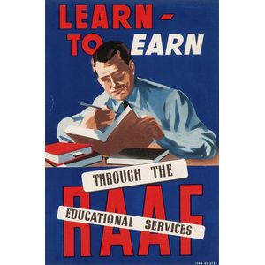'Learn to Earn Through the RAAF Educational Services', colour…