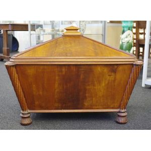 William IV sarcophagus wine cellarette 82 cm x 58 cm