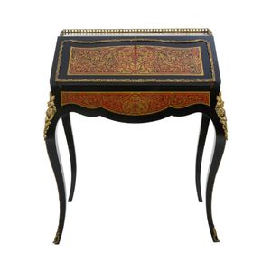 A French boulle drop front Bureau*, late 19th/Early 20th…