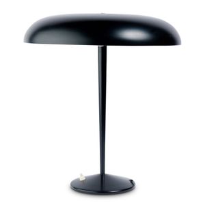 Table lamp, black painted metal. France, c 1950s, 43 cm high,…