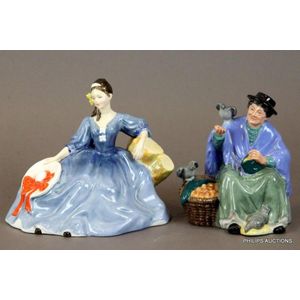 Two Royal Doulton figures, comprising the figure of 'Elyse' in&hellip;