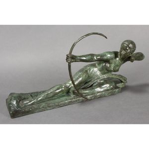 Art Deco bronze 'Penthesilea' sculpture, by Marcel Andre…