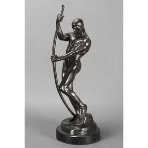 Early 20th century bronze figure 'Bogenspanner', by Nicholaus…