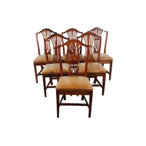 Hepplewhite dining chairs set of six, early 19th century,&hellip;