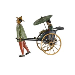 Lehmann Epl-773 Masuyama. Lithograph Japanese rickshaw c.1920s.…