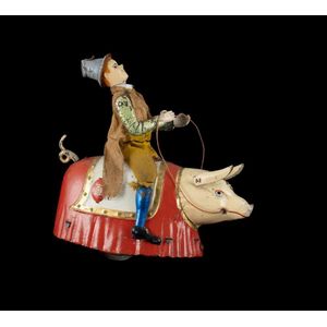 Lehmann Epl-500 'Paddy & the Pig', painted and fabric dressed…
