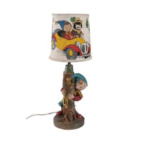 Noddy figural lamp. Features Noddy peering from behind a tree…