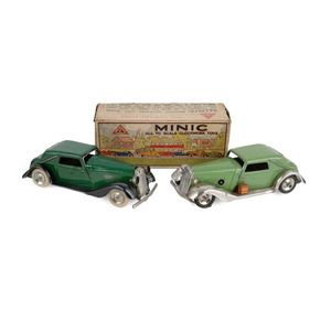 2 various Tri-ang Minic Vauxhall Cabriolets. Includes a pre-war…