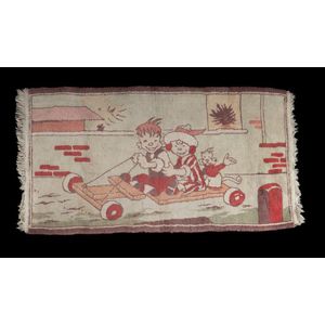 Ginger Meggs carpet. Loop pile carpet depicting ginger Meggs,…