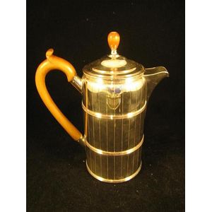 An old sheffield plate coffee biggin (1790-1810). Height 22 cm