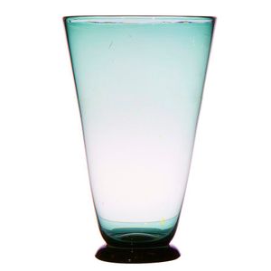 Keith Murray Green Glass Vase, 1930s - Wedgwood - Ceramics