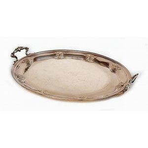 A Mappin & Webb silver plated two handled tray, 69 cm wide…