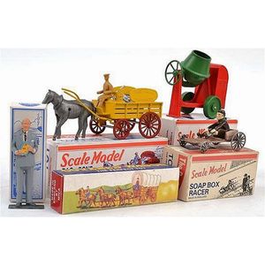 Five Mica limited edition modern diecast models, including soap…