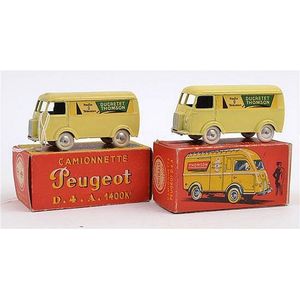 Two Quiralu Peugeot D4A Vans 'Ducretet Thomson' (VG-E boxes…