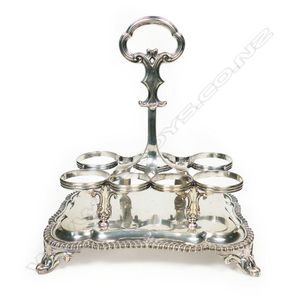 Victorian Silver Cruet Stand by A.B. Savory & Sons - Condiment & Cruet ...