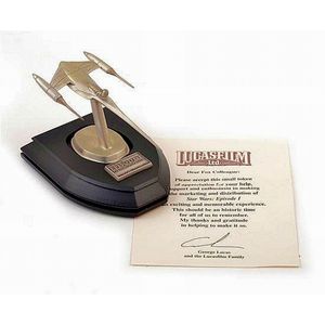 Limited edition pewter model of Naboo Starfighter from star…