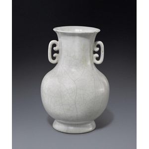 Qianlong Guan-type Vase with Crackled Glaze - Ceramics - Chinese - Oriental