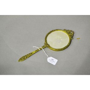 Large Handheld Magnifying Glass Gold Metal With 10cm Round Lens Vintage  Style Embossed Handle Overall Length 23.5cm / 9 1/4 