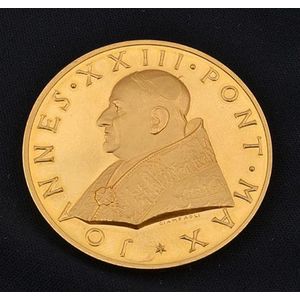 1958 gold Papal coin 'Pont Max Johannes XXIII', in fitted case…