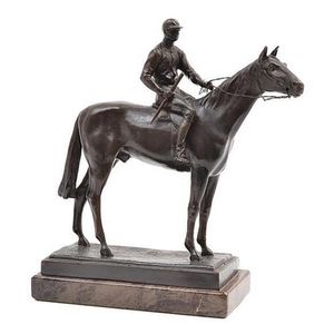 After Isidore Jules Bonheur (1827-1901), a racing Equine bronze…