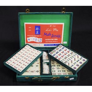 Sold at Auction: A Timber Cased Antique Mahjong Set (W:21cm)