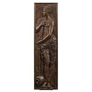 A pair of French bronze wall plaques by Ferdinand Barbedienne…