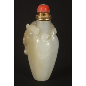 White Jade Fisherman Snuff Bottle - Browse or Buy at PAGODA RED
