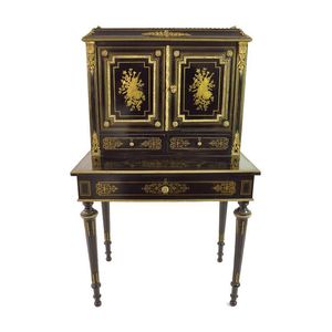 A gilt bronze, boulle and ebonised bureau de dame, French,…