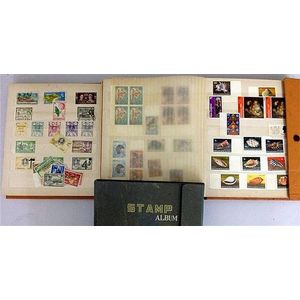 Three small stamp albums incl; Fiji, Cook & Norfolk Islands,…