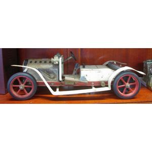 Vintage Mamod (England) live steam model car, 39 cm long