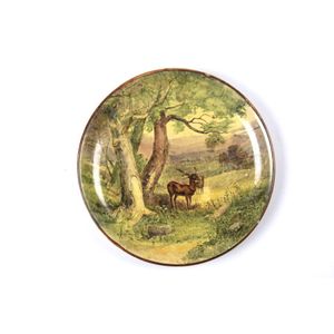 Doulton Lambeth faience wall plate forest trees. By Esther…