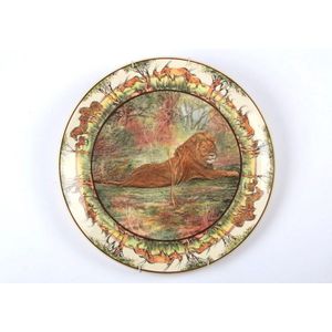 Royal Doulton wall plate lion. African series. D6368. Diameter…