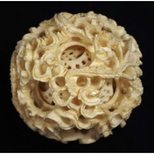 Chinese carved ivory or jade puzzle balls - price guide and values