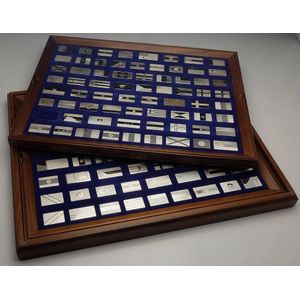 The flags of the United Nations sterling silver ingot…