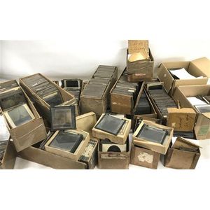 A collection of 19th century Magic lantern photographic glass…