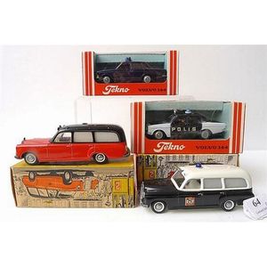 Four Tekno (Denmark) models, including 730 ambulance; 732…