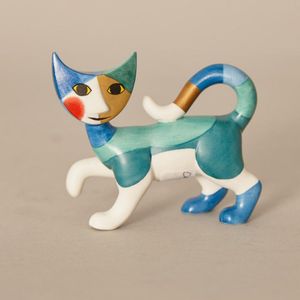 Modernist Cat Figurine by Rosina Wachtmeister - Goebel - Ceramics