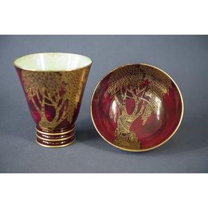 Carlton Ware Rouge Royale Bowl and Vase Set - Carlton Ware - Ceramics