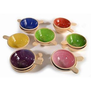Collection of fourteen Allan Lowe pottery ramekins with…